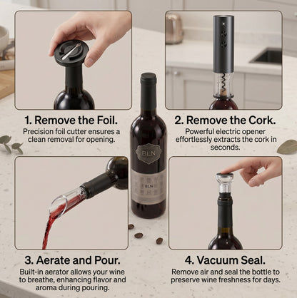 Electric Wine Bottle Opener (The BALLON Pack)